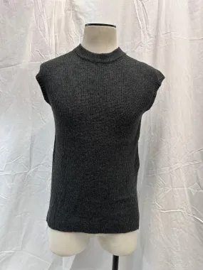Vintage Charcoal Wool knit Vest