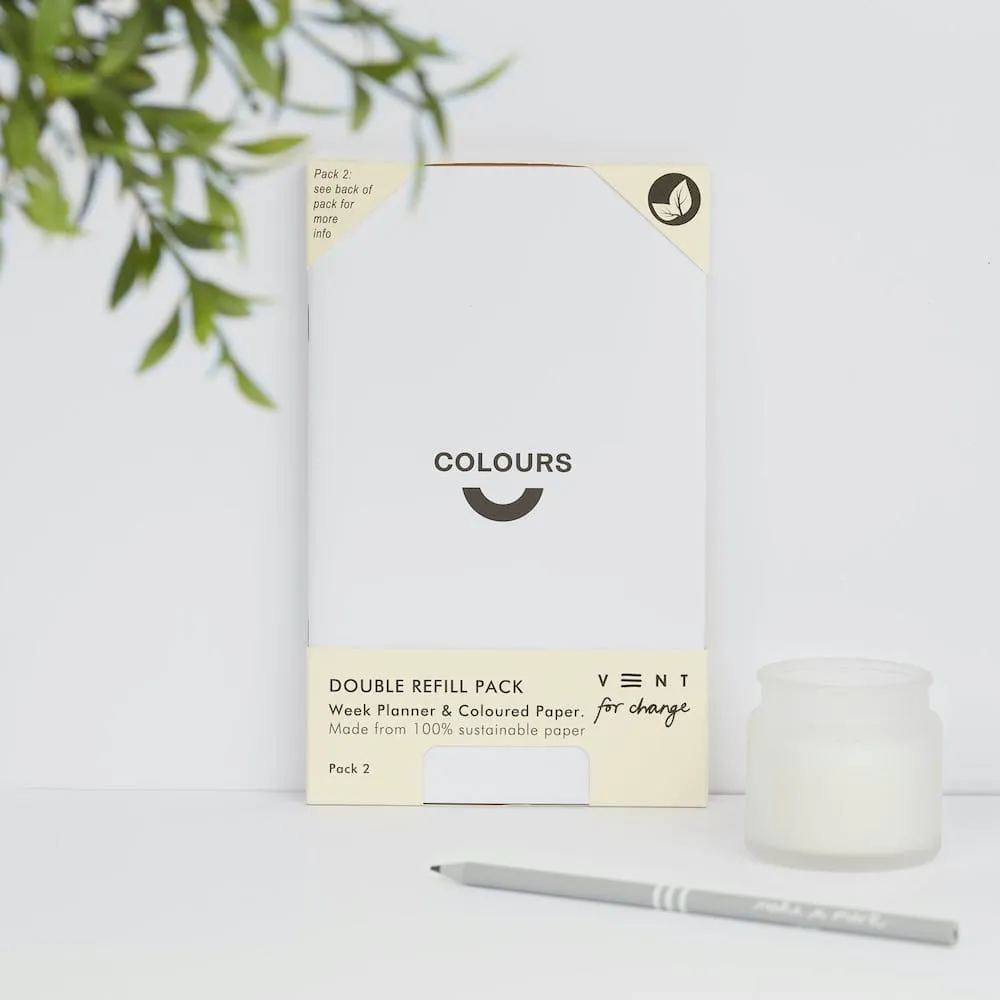Weekly Planner Double Refill Pack 2: MyPlan & Coloured Paper