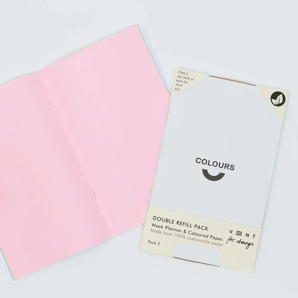 Weekly Planner Double Refill Pack 2: MyPlan & Coloured Paper