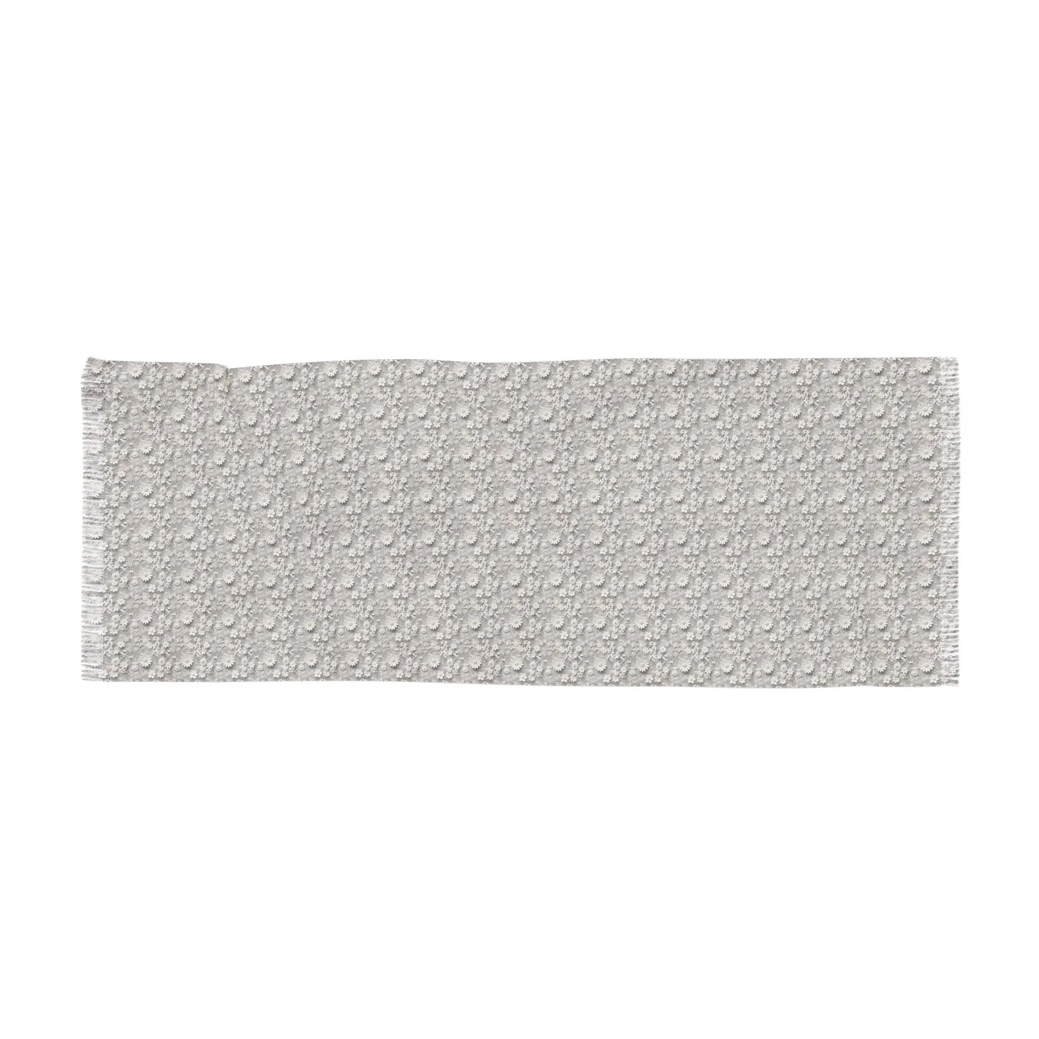 White Lace Faux Lightweight Scarf Elegant and Airy, Perfect for All Seasons, Versatile Fashion Accessory for All Seasons, Wedding, Easter