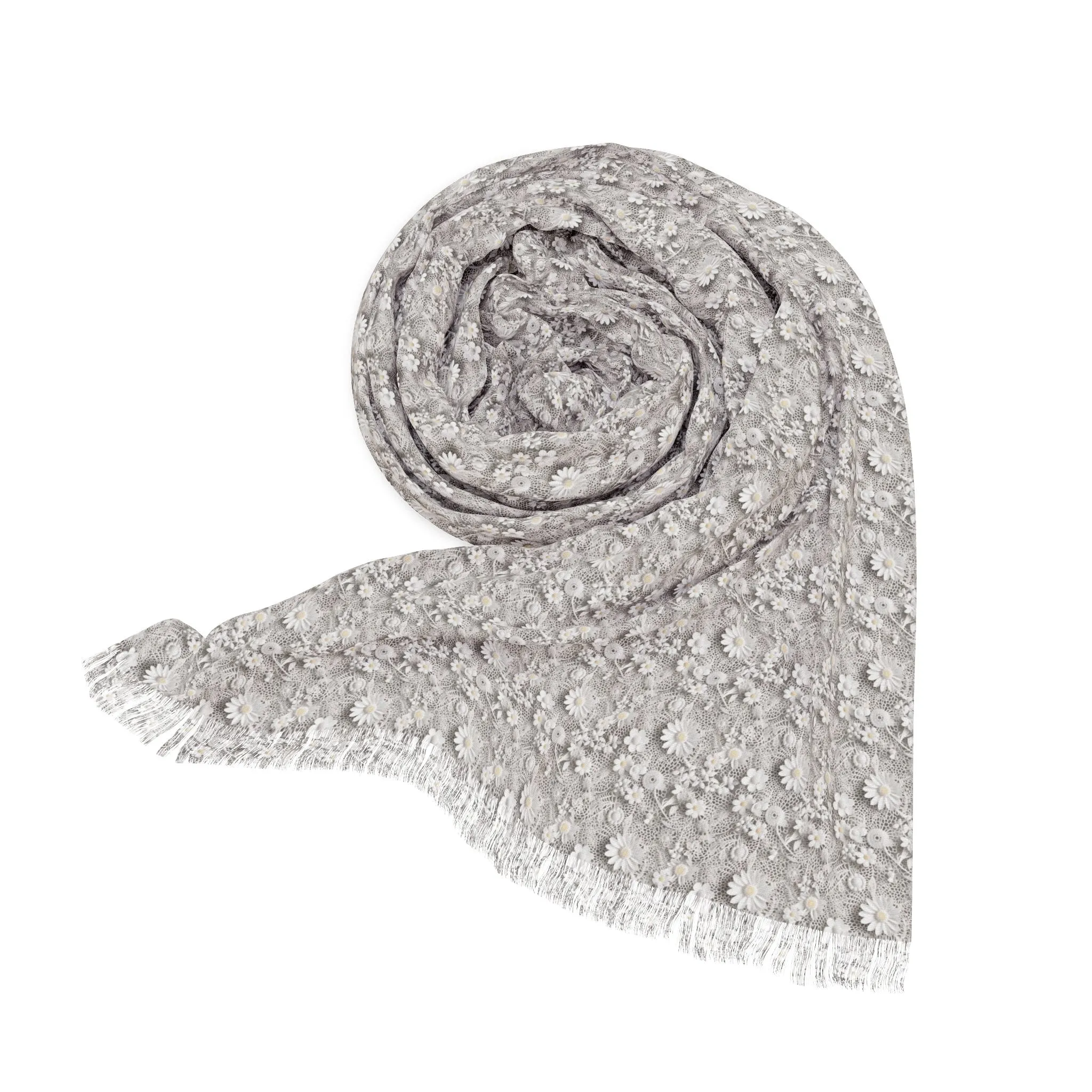 White Lace Faux Lightweight Scarf Elegant and Airy, Perfect for All Seasons, Versatile Fashion Accessory for All Seasons, Wedding, Easter