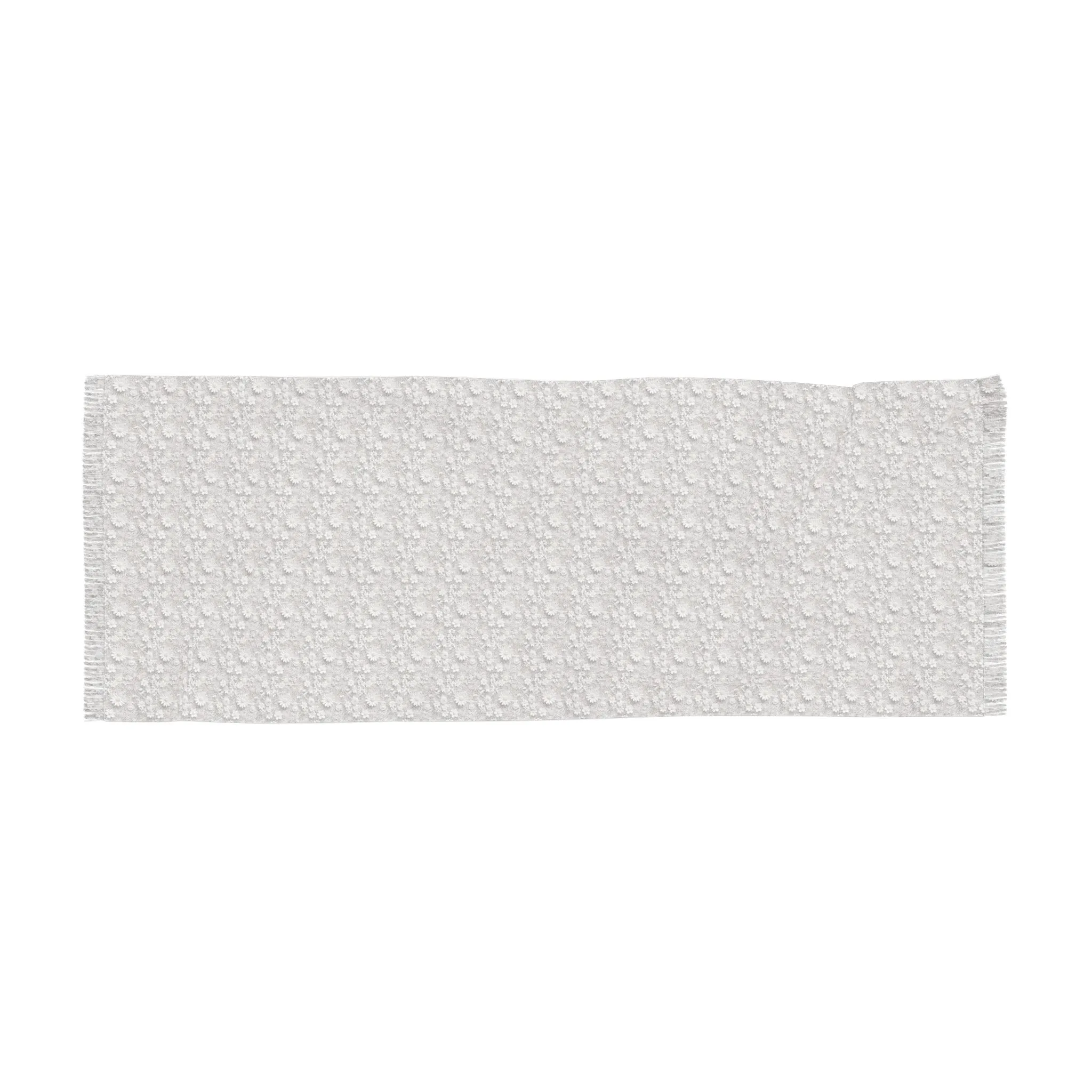 White Lace Faux Lightweight Scarf Elegant and Airy, Perfect for All Seasons, Versatile Fashion Accessory for All Seasons, Wedding, Easter