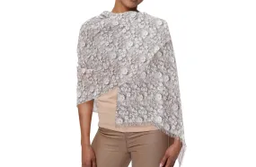 White Lace Faux Lightweight Scarf Elegant and Airy, Perfect for All Seasons, Versatile Fashion Accessory for All Seasons, Wedding, Easter